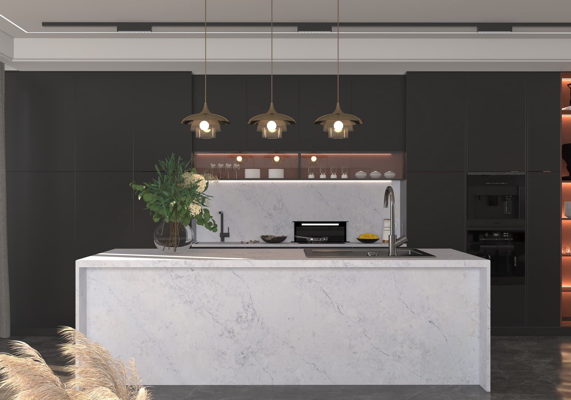 Introducing Linnstone Calacatta Quartz 6013 Misty Ville